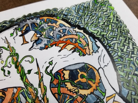 Having a Moment - Original Watercolor and Ink Painting