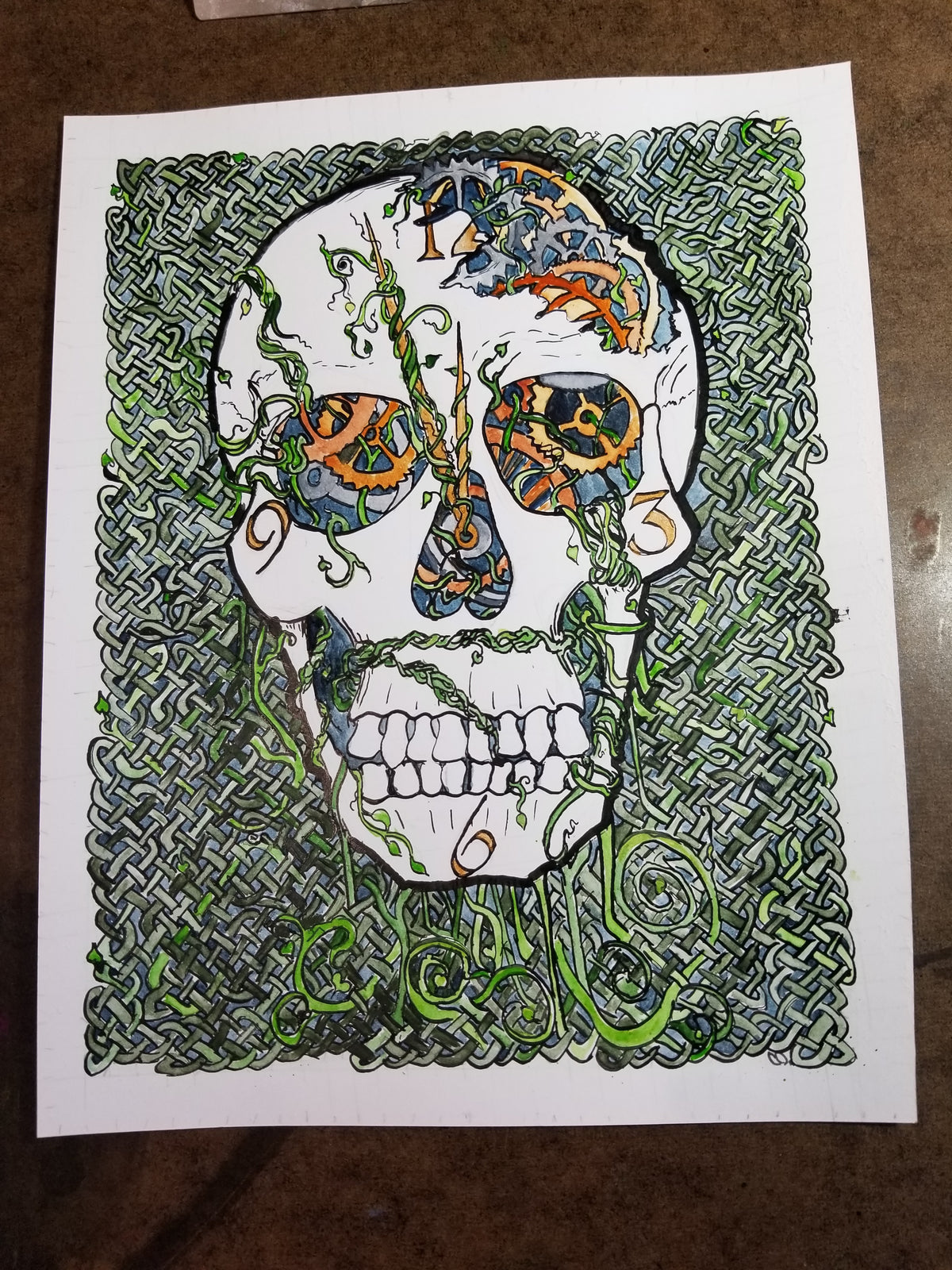 Having a Moment - Original Watercolor and Ink Painting