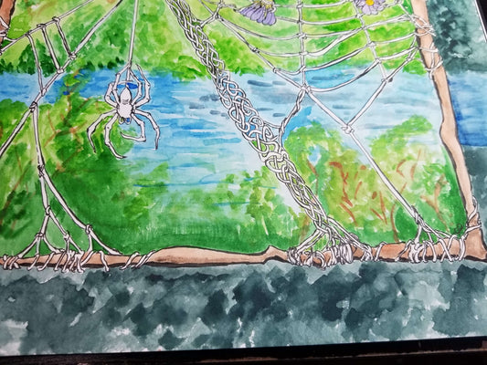 Wild Order - Original Watercolor and Ink Painting