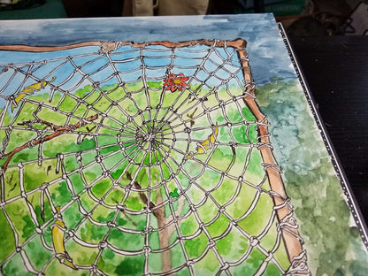 Wild Order - Original Watercolor and Ink Painting