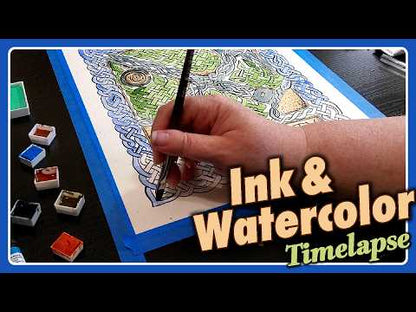 Art is Community - Original Watercolor and Ink Painting
