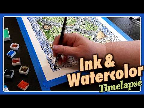 Art is Community - Original Watercolor and Ink Painting